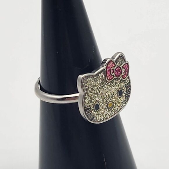 Sanrio Hello Kitty Sparkly Adjustable Ring - Picture 4 of 9